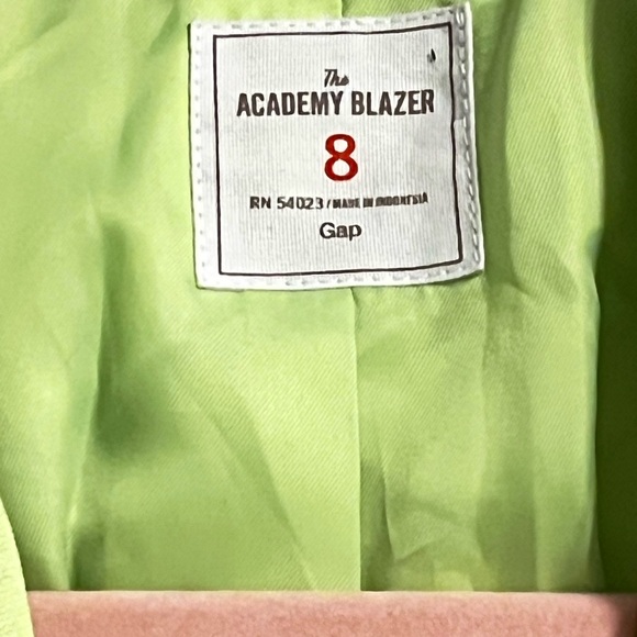 Fun, maximalist, eclectic Women's Neon Green Blazer The Academy Gap, office wear - Picture 3 of 4